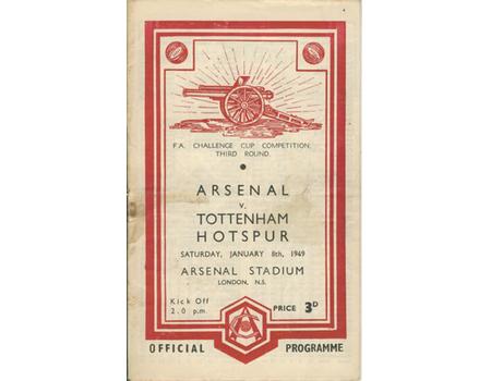 ARSENAL V TOTTENHAM HOTSPUR 1948-49 (FA CUP)  FOOTBALL PROGRAMME