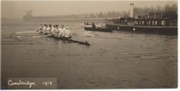 CAMBRIDGE UNIVERSITY 1913 ROWING POSTCARD