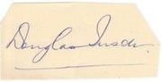 DOUG INSOLE CRICKET AUTOGRAPH