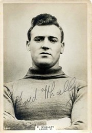 FRED WHALLEY (LEEDS UNITED) SIGNED pinnace card