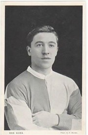 DAN SHEA (WEST HAM UNITED & ENGLAND) C1912 FOOTBALL POSTCARD