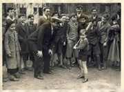 BABE RUTH IN PARIS 1935 PRESS PHOTOGRAPH