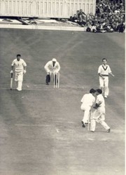 ENGLAND V AUSTRALIA (OLD TRAFFORD) 1961 cricket photograph