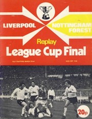 LIVERPOOL V NOTTINGHAM FOREST 1978 (LEAGUE CUP FINAL, REPLAY) FOOTBALL PROGRAMME