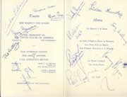 GREAT BRITAIN V USA ATHLETICS MATCH 1963 signed menu 