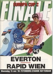 EVERTON V RAPID VIENNA 1985 (ECWC FINAL) FOOTBALL PROGRAMME