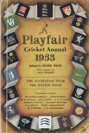 PLAYFAIR CRICKET ANNUAL 1953