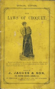 THE LAWS OF CROQUET