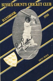 SUSSEX COUNTY CRICKET CLUB HANDBOOK 1980