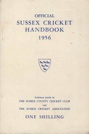 OFFICIAL SUSSEX CRICKET HANDBOOK 1956