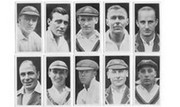 AUSTRALIAN AND ENGLISH TEST CRICKETERS 1930 (MAJOR DRAPKIN & CO.)