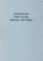 AUSTRALIAN FIRST CLASS CRICKET MATCHES