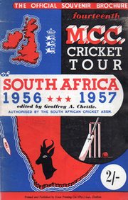 ENGLAND TOUR OF SOUTH AFRICA 1956-57 CRICKET BROCHURE