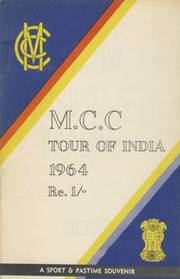 ENGLAND TOUR OF INDIA 1963-64 CRICKET SOUVENIR