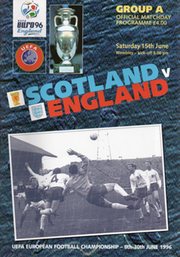 SCOTLAND V ENGLAND 1996 (EURO 96 GROUP A) FOOTBALL PROGRAMME