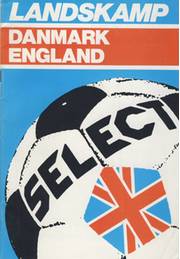DENMARK V ENGLAND 1978 FOOTBALL PROGRAMME