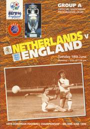 NETHERLANDS V ENGLAND 1996 (EURO 96 GROUP A) FOOTBALL PROGRAMME