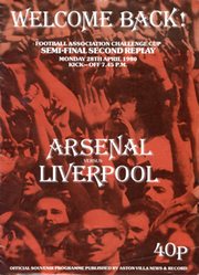 ARSENAL V LIVERPOOL 1980 (F.A. CUP SEMI-FINAL SECOND REPLAY) FOOTBALL PROGRAMME