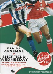 ARSENAL V SHEFFIELD WEDNESDAY 1993 (COCA-COLA CUP FINAL) FOOTBALL PROGRAMME
