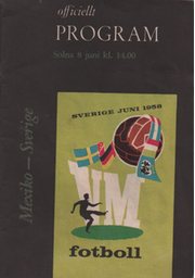 MEXICO V SWEDEN 1958 (WORLD CUP GROUP 3 MATCH) FOOTBALL PROGRAMME