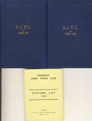STORMONT LAWN TENNIS CLUB HANDBOOKS 1930S