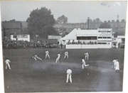 ENGLAND V SOUTH AFRICA 1924 (WOOLLEY PULLING THE BALL TO LEG) CRICKET PHOTOGRAPH