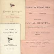 KENSINGTON ROWING CLUB 1908-1916 (COLLECTION OF EPHEMERA)