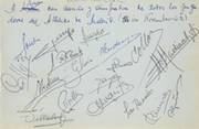 ATLETICO MADRID (ECWC WINNERS) 1962 SIGNED ALBUM PAGE