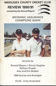 MIDDLESEX COUNTY CRICKET CLUB ANNUAL REVIEW 1990/91