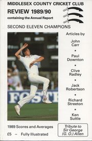 MIDDLESEX COUNTY CRICKET CLUB ANNUAL REVIEW 1989/90