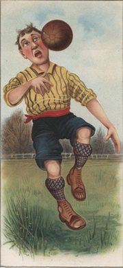 VICTORIAN FOOTBALL CHRISTMAS CARD
