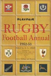 PLAYFAIR RUGBY FOOTBALL ANNUAL 1952-53