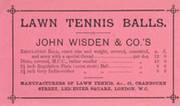 JOHN WISDEN & CO. - LAWN TENNIS BALLS