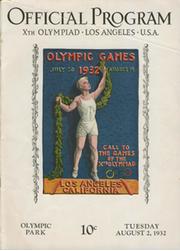 LOS ANGELES OLYMPICS 1932 - 2ND AUGUST OFFICIAL PROGRAM