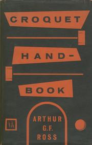 CROQUET HAND-BOOK