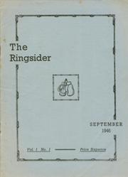 THE RINGSIDER (VOL.1 NO.1) 1946