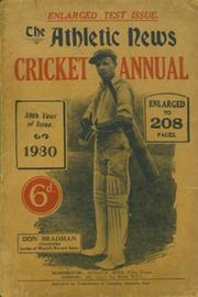 ATHLETIC NEWS CRICKET ANNUAL 1930