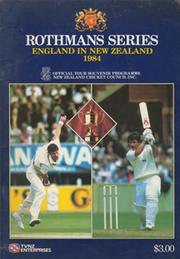 ROTHMANS TEST SERIES: ENGLAND IN NEW ZEALAND 1984 TOUR BROCHURE