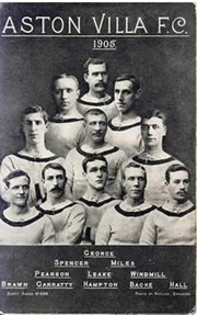 ASTON VILLA 1905 FOOTBALL POSTCARD