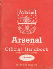 ARSENAL FOOTBALL CLUB 1958-59 OFFICIAL HANDBOOK