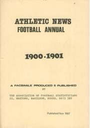 ATHLETIC NEWS FOOTBALL ANNUAL 1900-1901 (FACSIMILE EDITION)