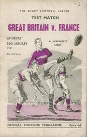 GREAT BRITAIN V FRANCE 1957 AT HEADINGLEY