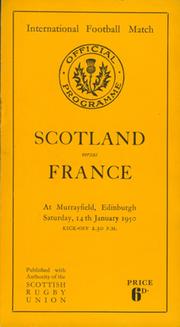 SCOTLAND V FRANCE 1950 RUGBY PROGRAMME