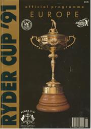 RYDER CUP 1991 (KIAWAH ISLAND) OFFICIAL EUROPEAN PROGRAMME 