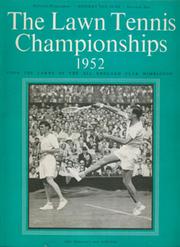 WIMBLEDON CHAMPIONSHIPS 1952 (DAY 7) TENNIS PROGRAMME