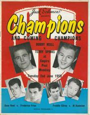 BOBBY NEILL V TERRY SPINKS 1959 BOXING PROGRAMME