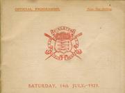 KINGSTON REGATTA 1923 OFFICIAL PROGRAMME