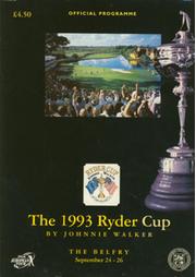 RYDER CUP 1993 (THE BELFRY) OFFICIAL PROGRAMME