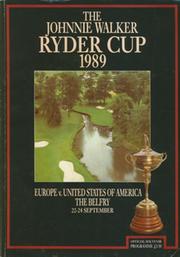 RYDER CUP 1989 (THE BELFRY) SOUVENIR PROGRAMME