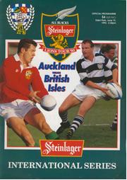 AUCKLAND V BRITISH ISLES 1993 RUGBY PROGRAMME